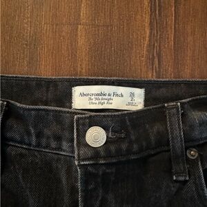 Abercrombie Ultra High Rise Straight Leg Jeans